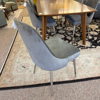 Loden Chrome Dining Chair C DINING CHAIRS