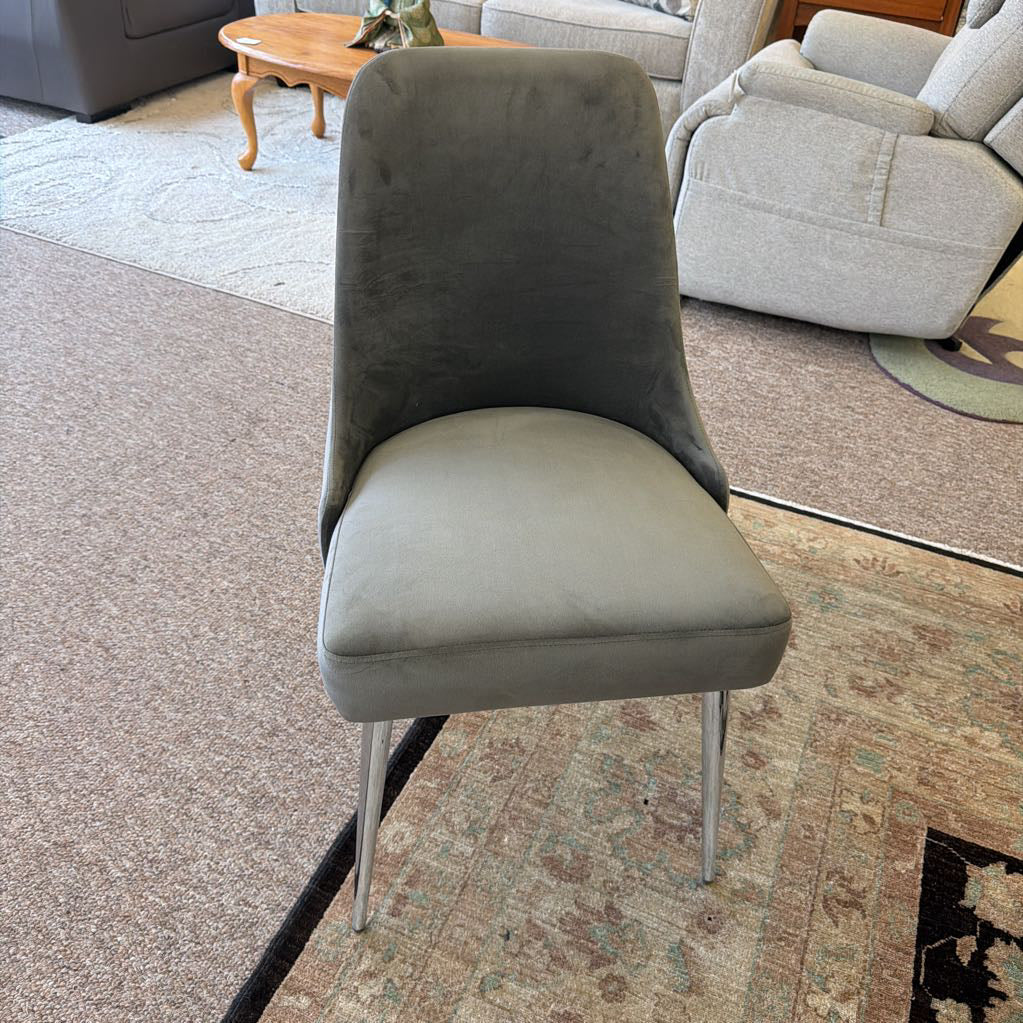 Loden Chrome Dining Chair C DINING CHAIRS