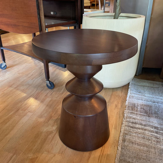 Wooden Chess Piece Side Table