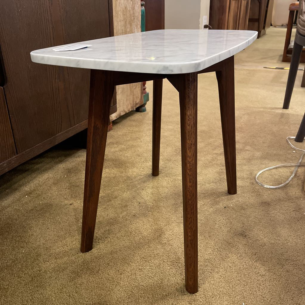 Rectangular Marble Top Side Table