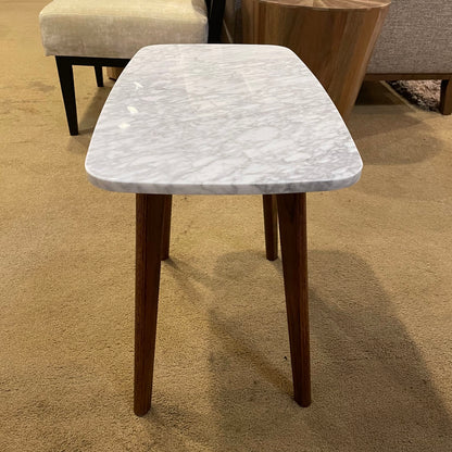 Rectangular Marble Top Side Table