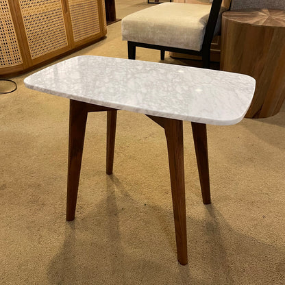 Rectangular Marble Top Side Table