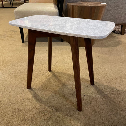 Rectangular Marble Top Side Table