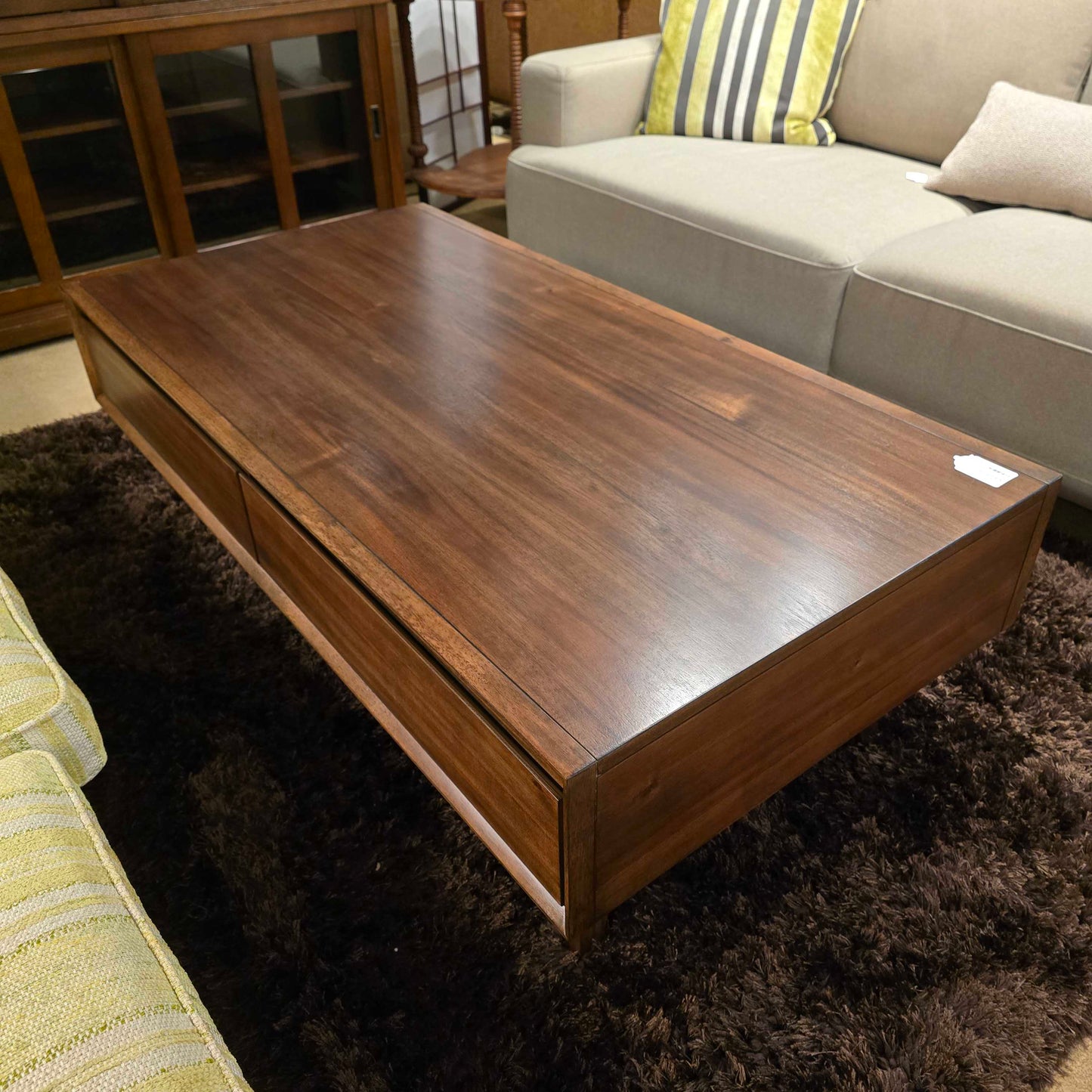 Burdell Coffee Table with Drawers