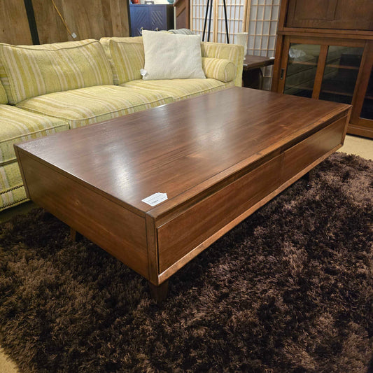 Burdell Coffee Table with Drawers