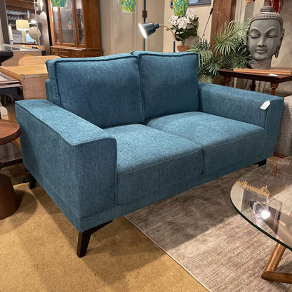 Teal Mod Loveseat