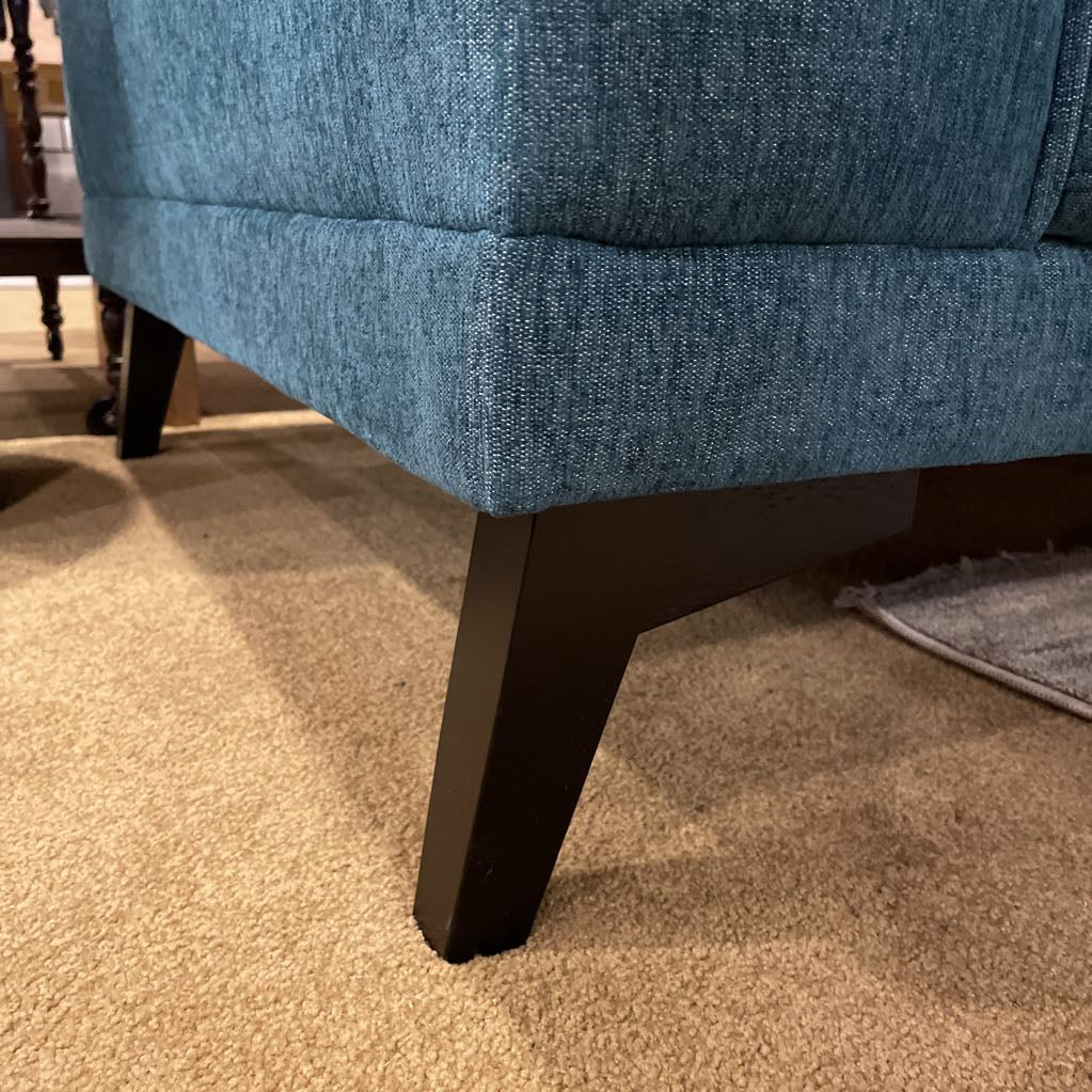 Teal Mod Loveseat