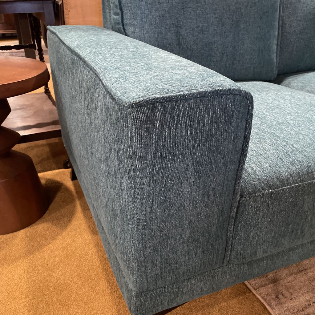 Teal Mod Loveseat