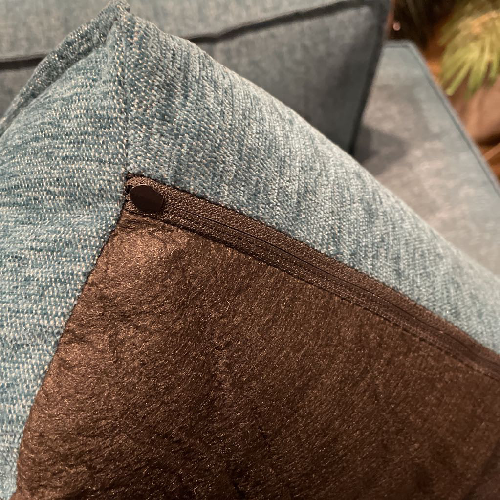 Teal Mod Loveseat