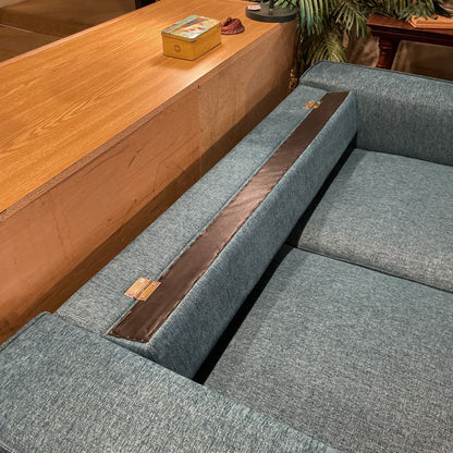 Teal Mod Loveseat