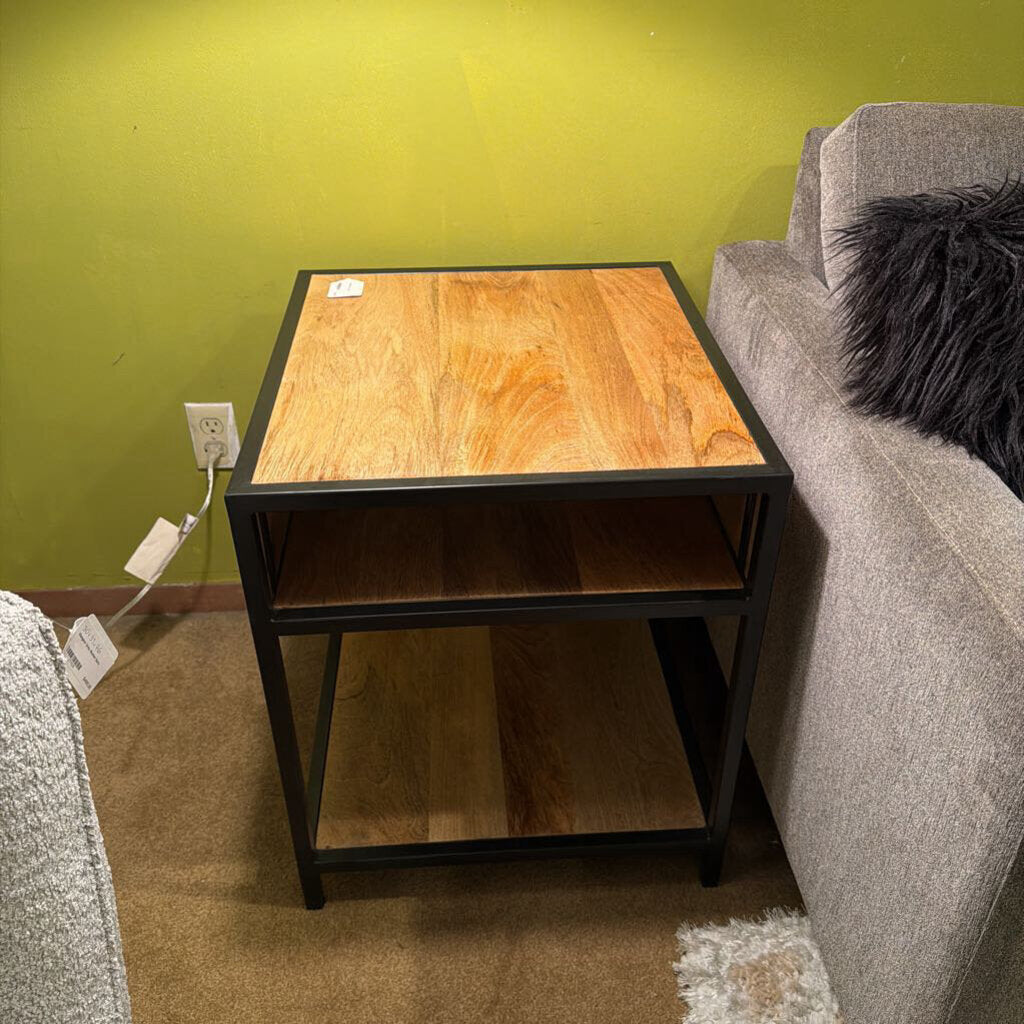 Industrial End Table