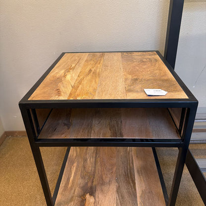 Industrial End Table