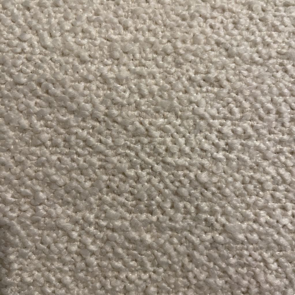 White Boucle Office Chair
