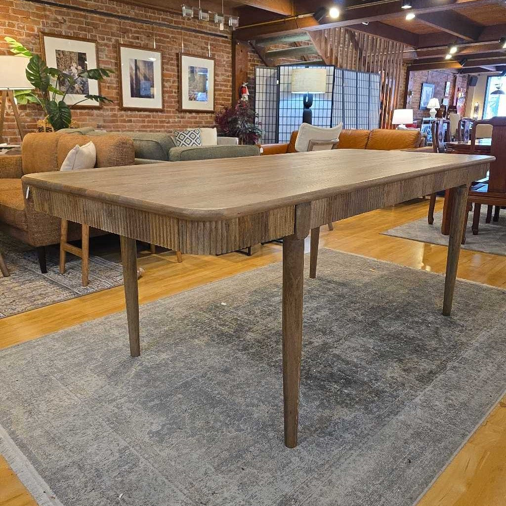 Fluted Mango Dining Table C DINING TABLES