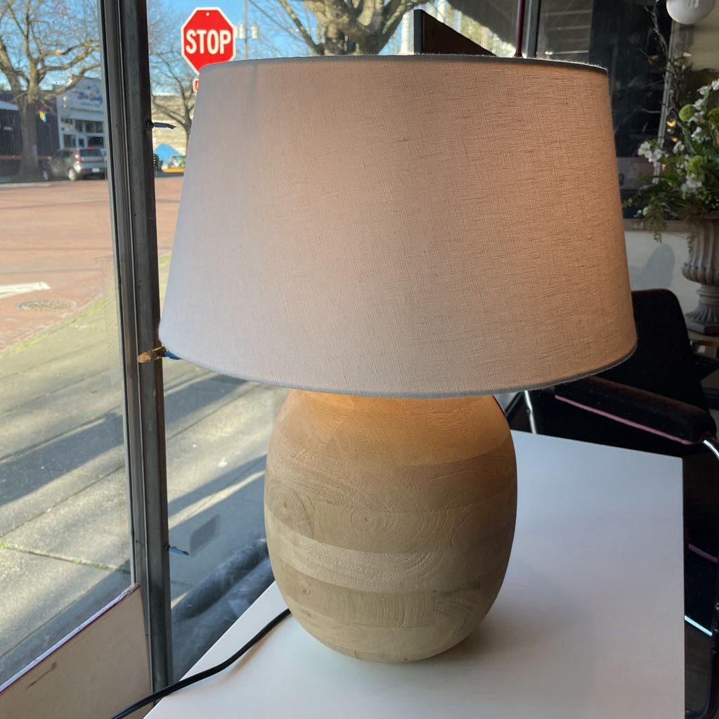 Natural Mango Wood Table Lamp LAMPS