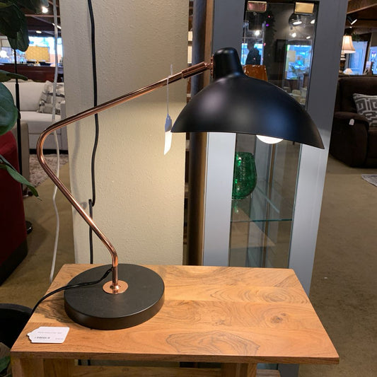 Black and Copper Table Lamp