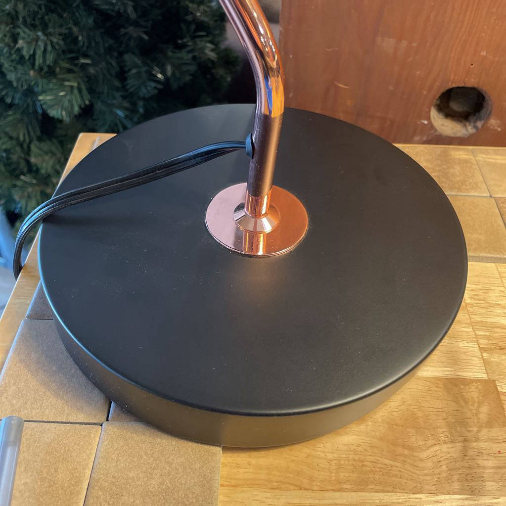 Black and Copper Table Lamp