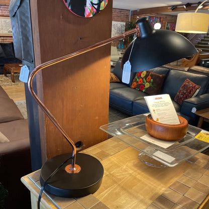 Black and Copper Table Lamp