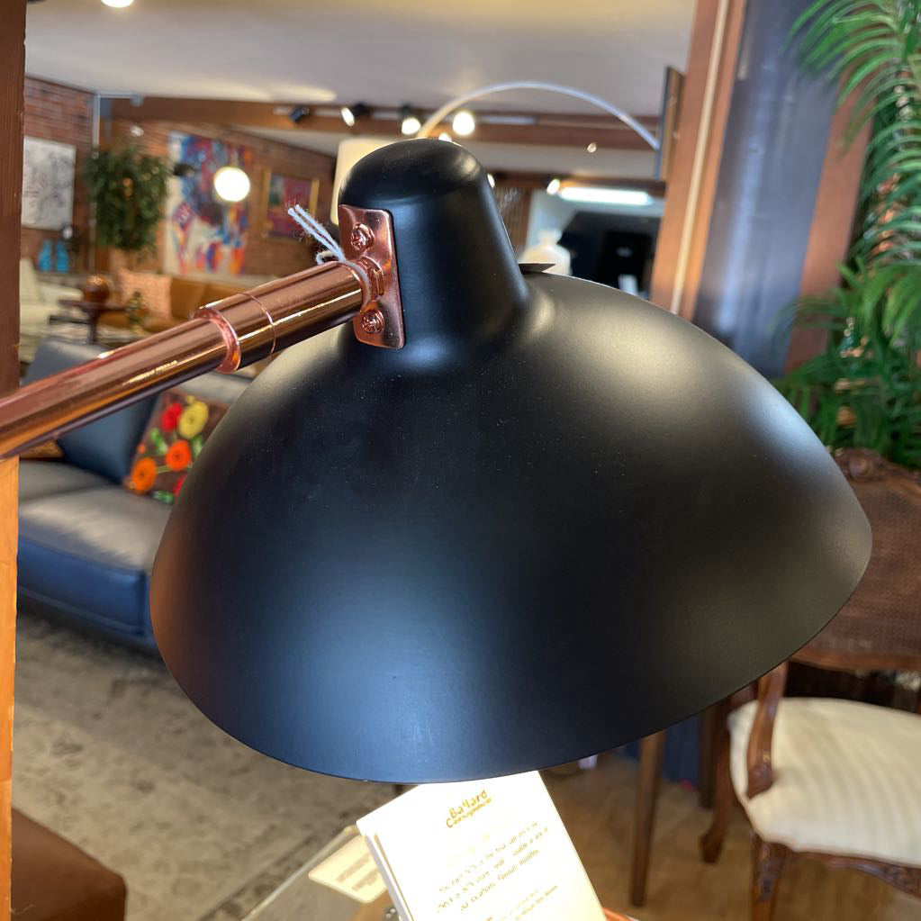 Black and Copper Table Lamp