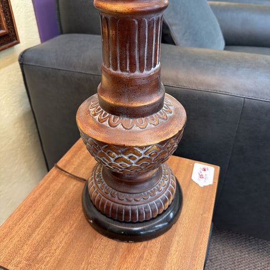 Airbrush Ceramic Tower Table Lamp