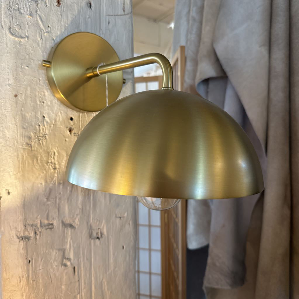 Brass Metal Dome Sconce Light LAMPS