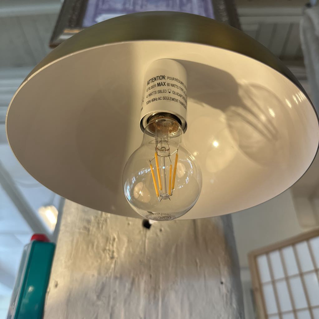 Brass Metal Dome Sconce Light LAMPS