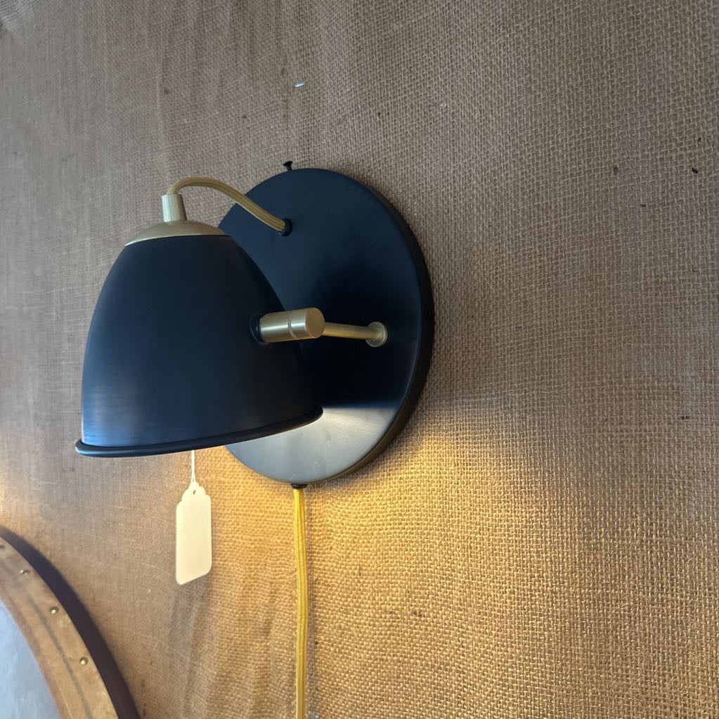 Black Spotlight Sconce LAMPS