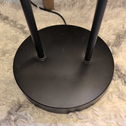 Webbed Caning Black Floor Lamp LAMPS