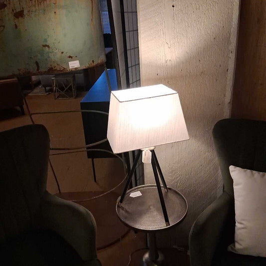 Black Brass Tip Tripod Lamp