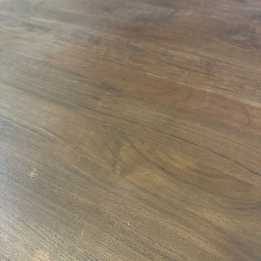 Round Dark Wood Coffee Table