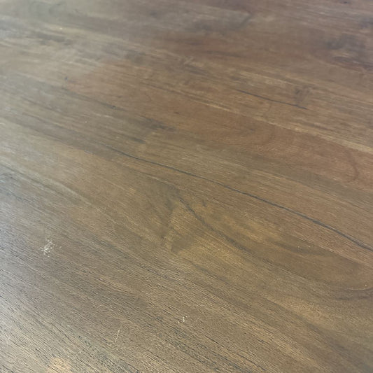 Round Dark Wood Coffee Table