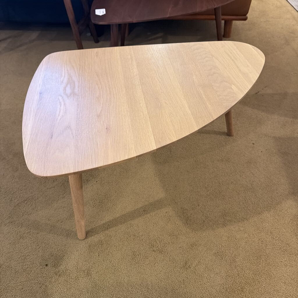 Oak Wedge Side Table