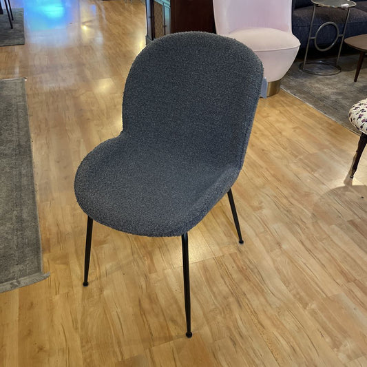 Charcoal Boucle Chair C DINING CHAIRS