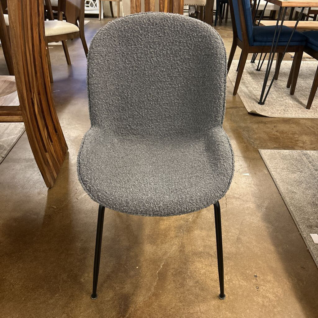Charcoal Boucle Chair
