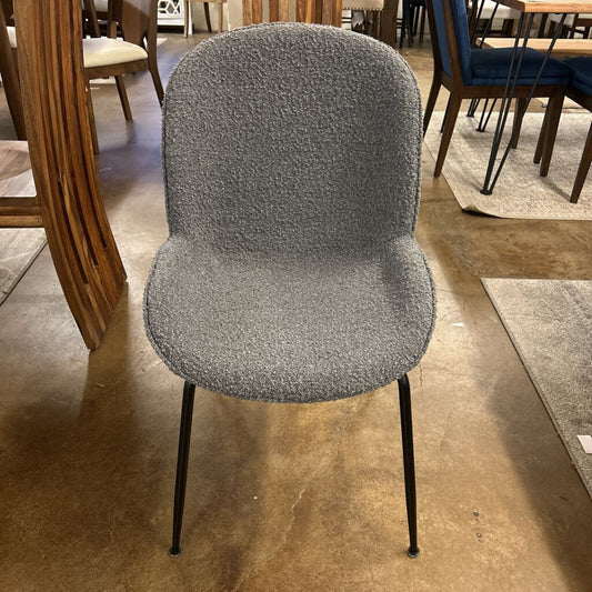 Charcoal Boucle Chair