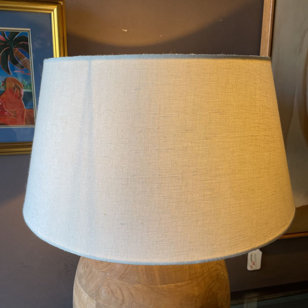 Large Mango Wood Table Lamp LAMPS
