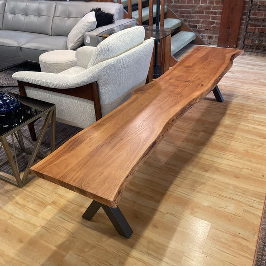 Live Edge Trestle Bench 88"