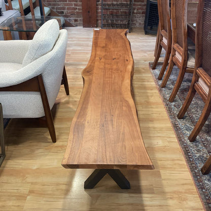 Live Edge Trestle Bench 88"