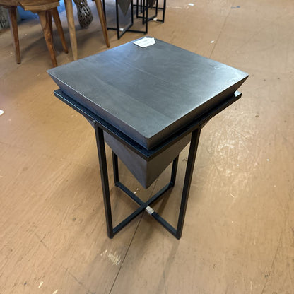 Medium Grey Triangle Cube End Table C SIDE TABLES