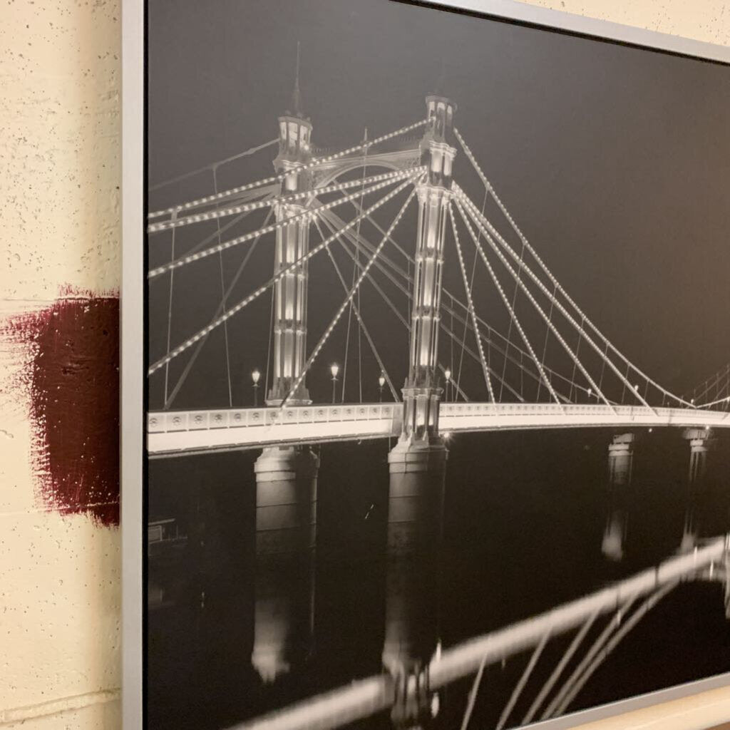 Large Framed Bridge Art