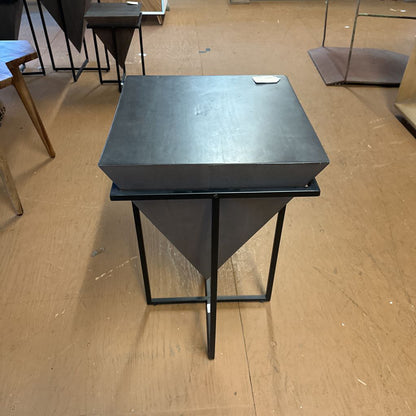 Large Grey Triangle Cube End Table C SIDE TABLES