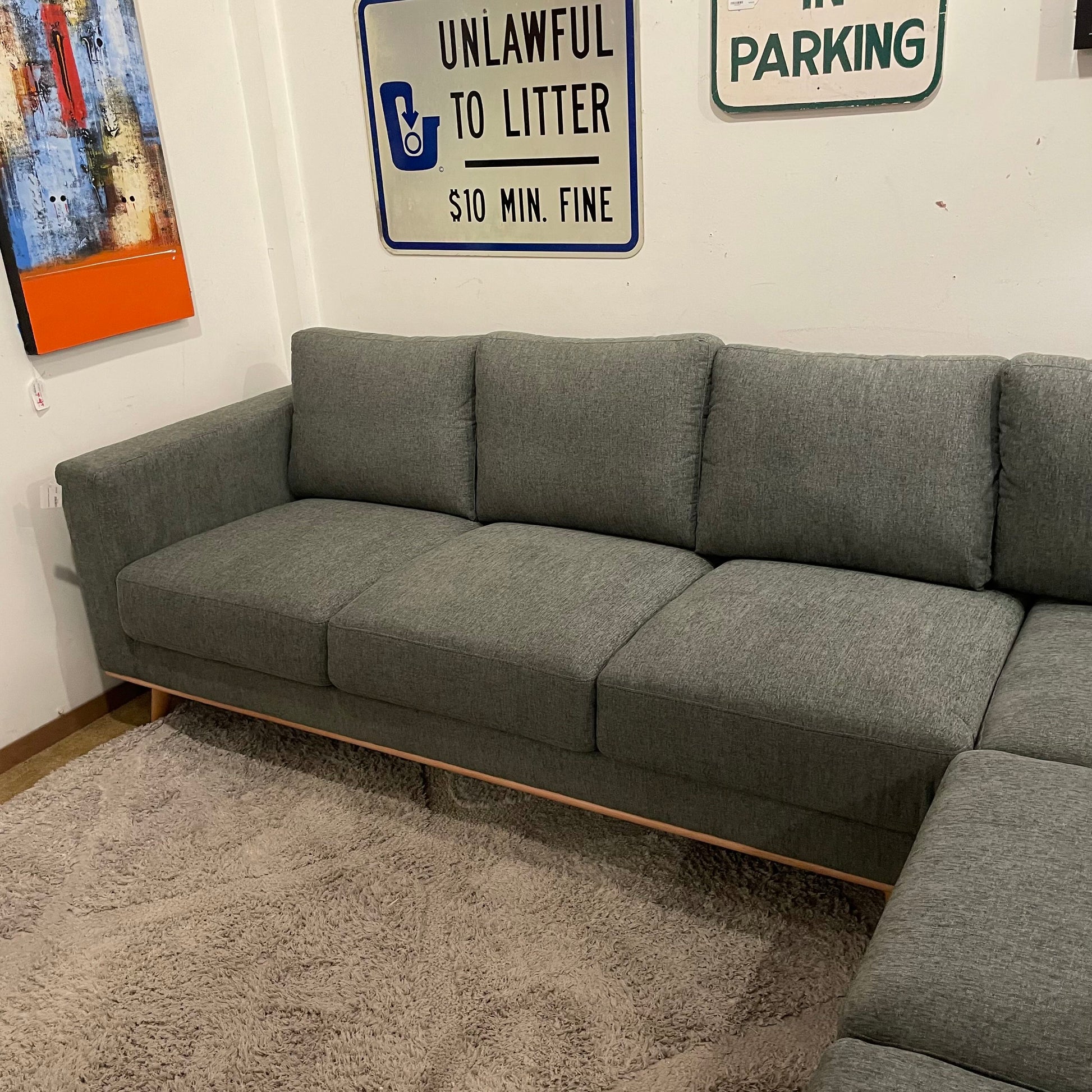 Alba Eucalyptus RAF Chaise Sectional U SECTIONALS RAF