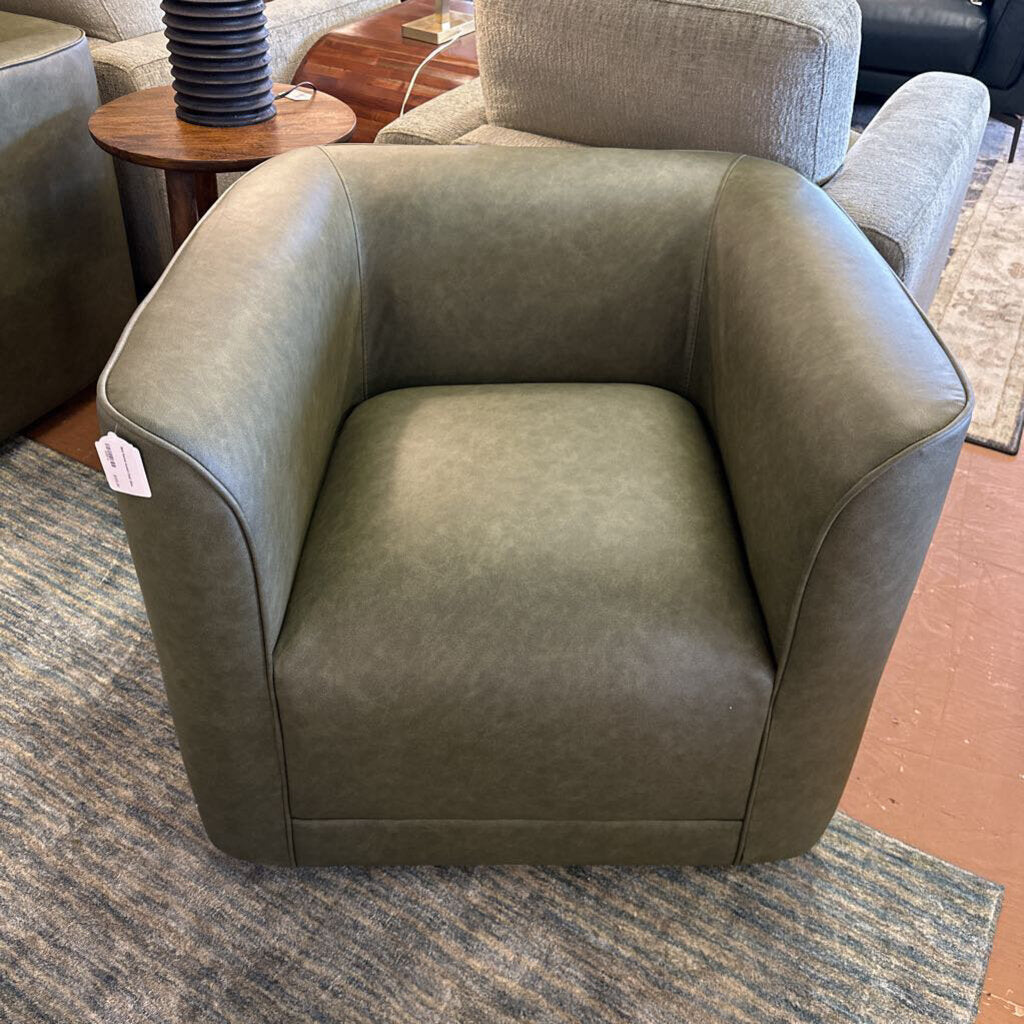 Mod Swivel Accent Chair Olive