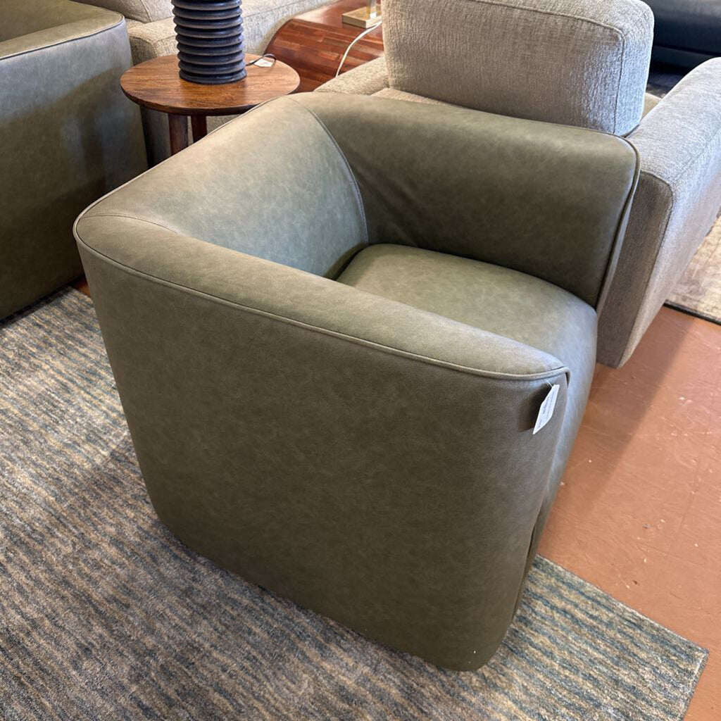 Mod Swivel Accent Chair Olive