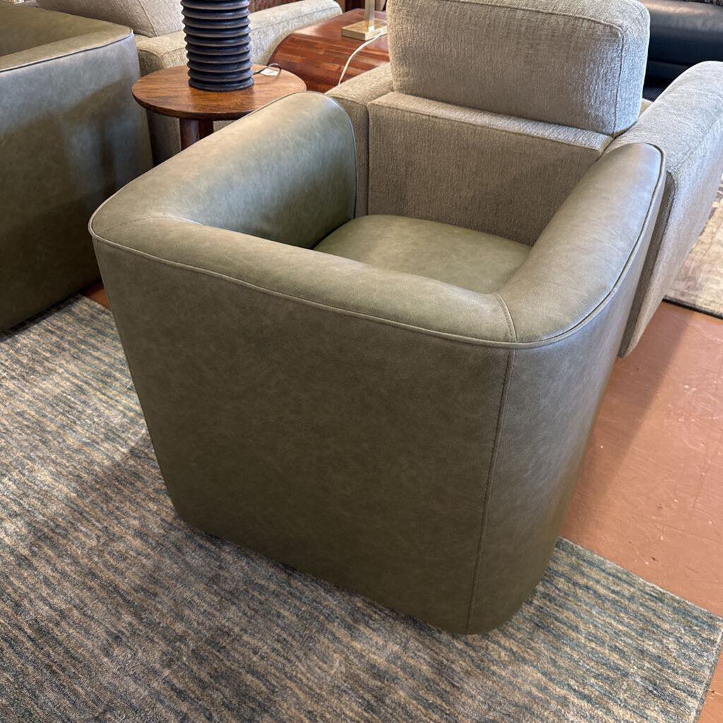 Mod Swivel Accent Chair Olive