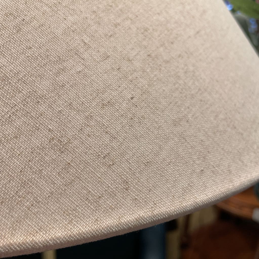 Slim Brass Floor Lamp with White Shade LAMPS