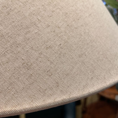 Slim Brass Floor Lamp with White Shade LAMPS