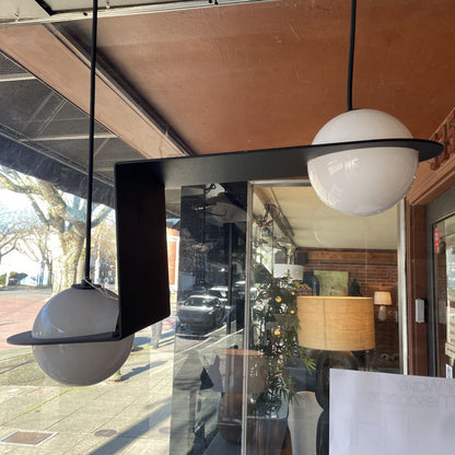 Lambert & Fils Laurent 2 Orb Off-Set Pendant Light LAMPS