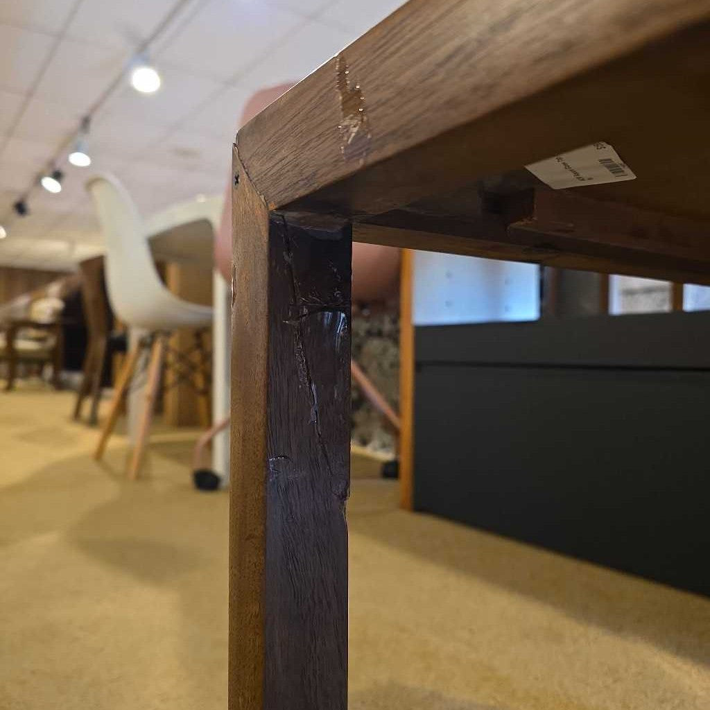 MCM Square Glass Top Side Table