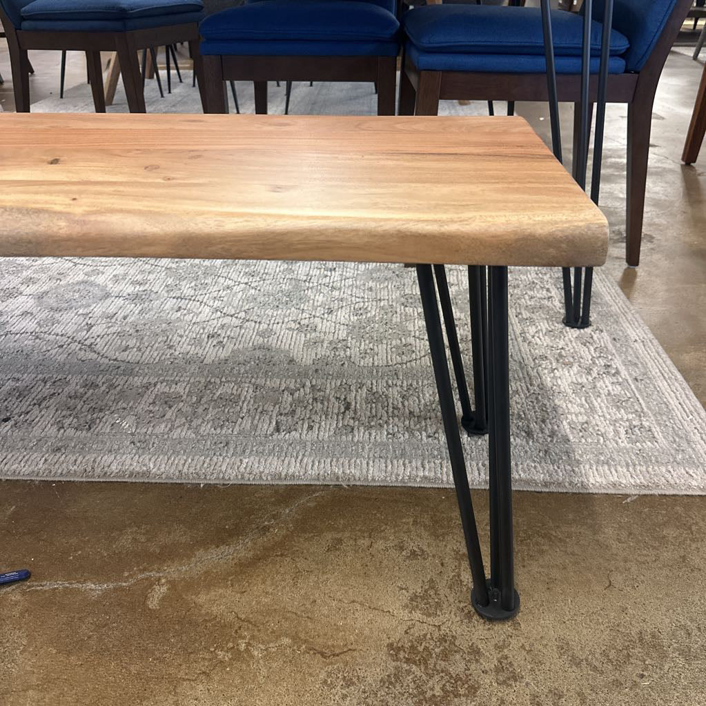Natural Acacia Wood Bench C DINING BENCHES